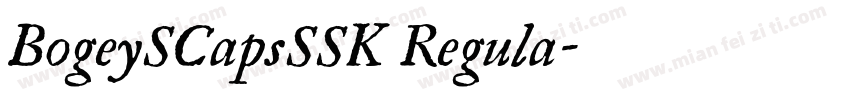 BogeySCapsSSK Regula字体转换